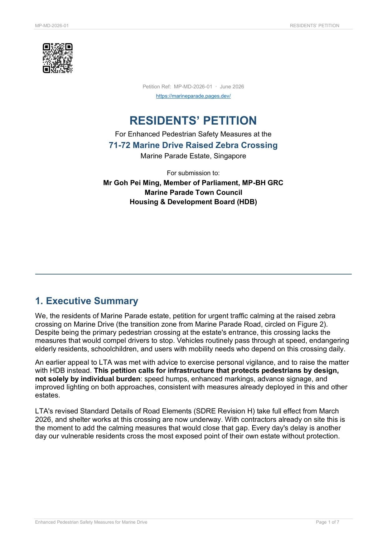 Petition page 1